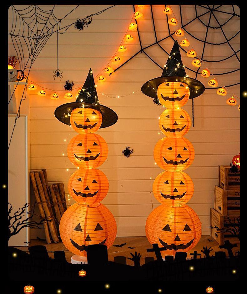 Halloween Luminous Pumpkin Lanterns for Bar and Kindergarten Decor