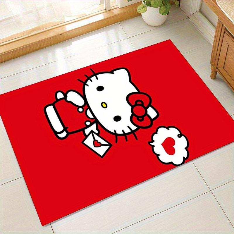 

1 шт. Хелло Китти Красный фон с речевым пузырем - Идеально для домашнего декора, офисных ковриков, уличных ковров и идей для подарков!z2720 60cm by 90cm