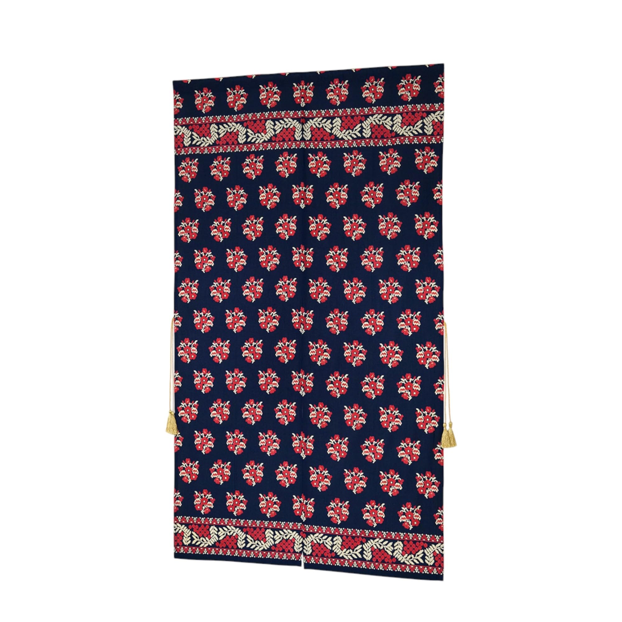 

Tomo Corporation Noren Long Room Curtain, Purikurasa, Navy, Curtain, Divider, 100% Cotton, 85x150cm, 15625-870-352