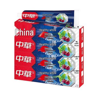 Zhonghua Baking Soda & Fruit Flavor Toothpaste 4-Pack