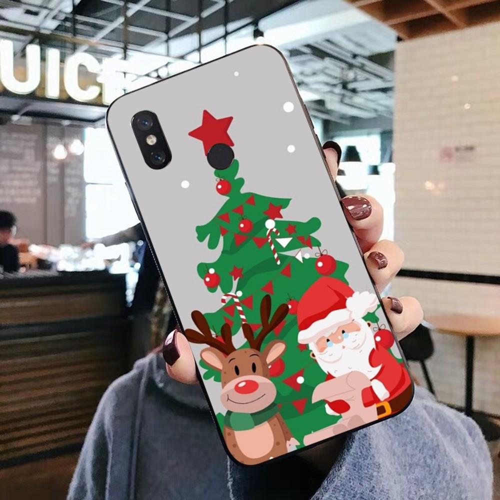 Christmas Cartoon New Year Phone Case For Xiaomi Mi 5X 8 9 10 11 12 lite pro 10T PocoX3pro PocoM3 Note 10 pro lite