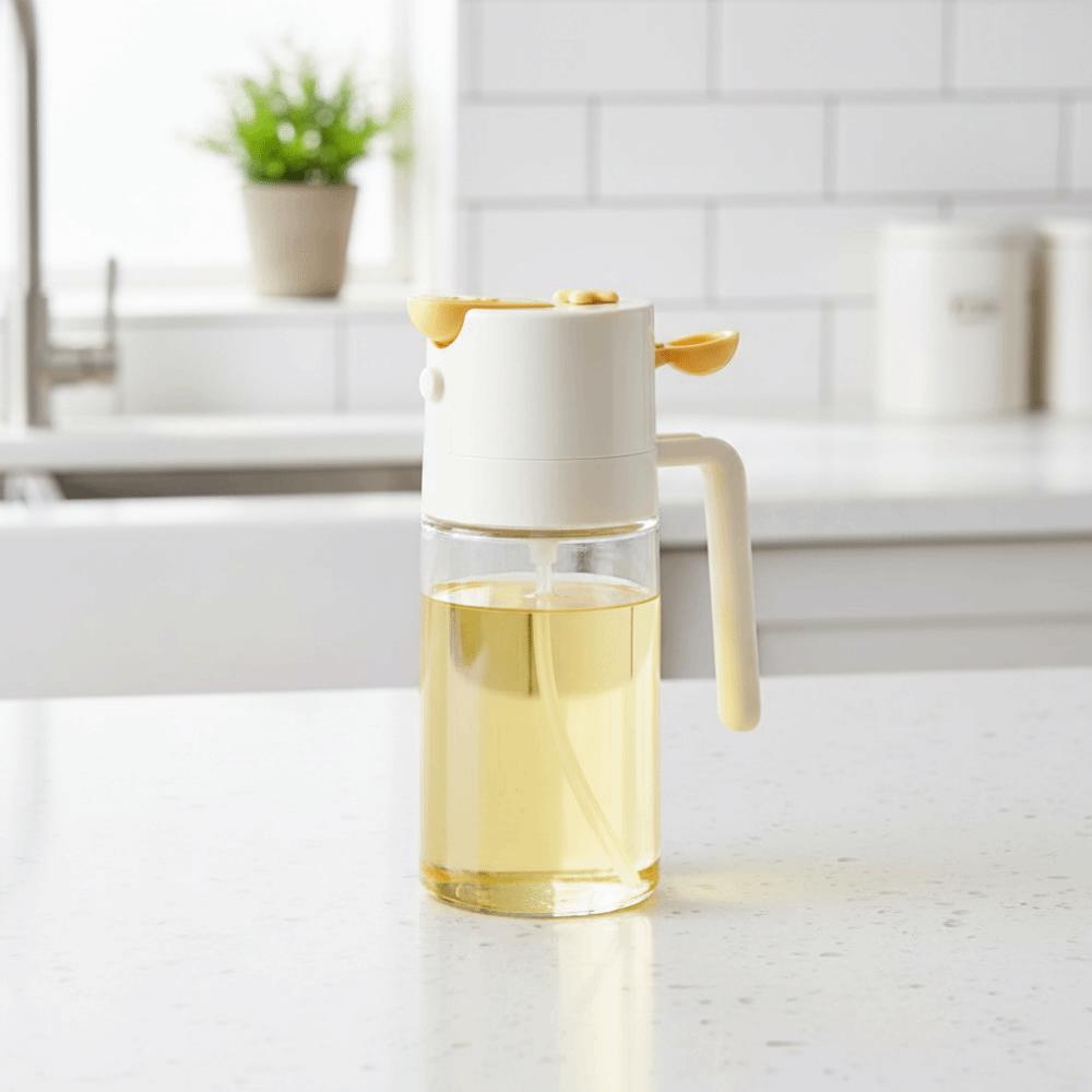 Glass Oil Spray 460ml Oil Storage Bottle Practical Cooking Spray Bottle  Baking