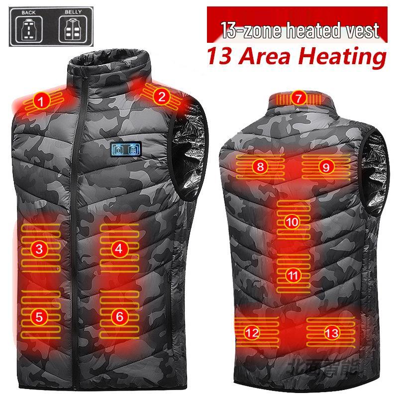 

Умный жилет с подогревом и USB-зарядкой - Унисекс, постоянная температура, повседневная одежда 6XL