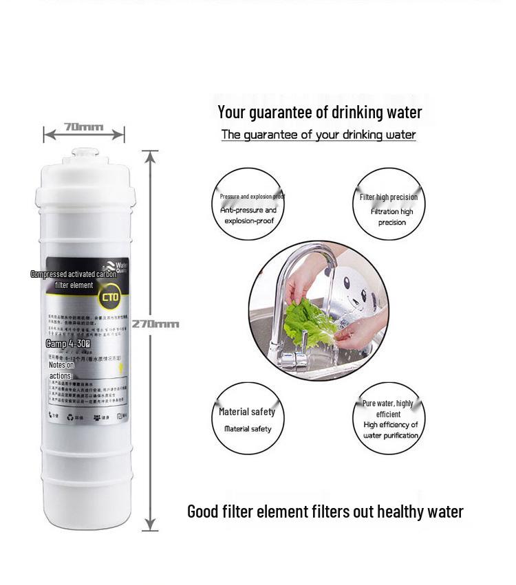 Korean Style Quick-Connect Filter Set: PP/UDF/CTO Stages + UF Ultrafiltration Membrane & T33 Post-filter.