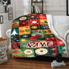 Christmas Ornaments And Trees Design Collection Blanket Allseason Blanket Christmas Home Decorgift Sofa Bed Travel Camping Christmas Style Colorswarm
