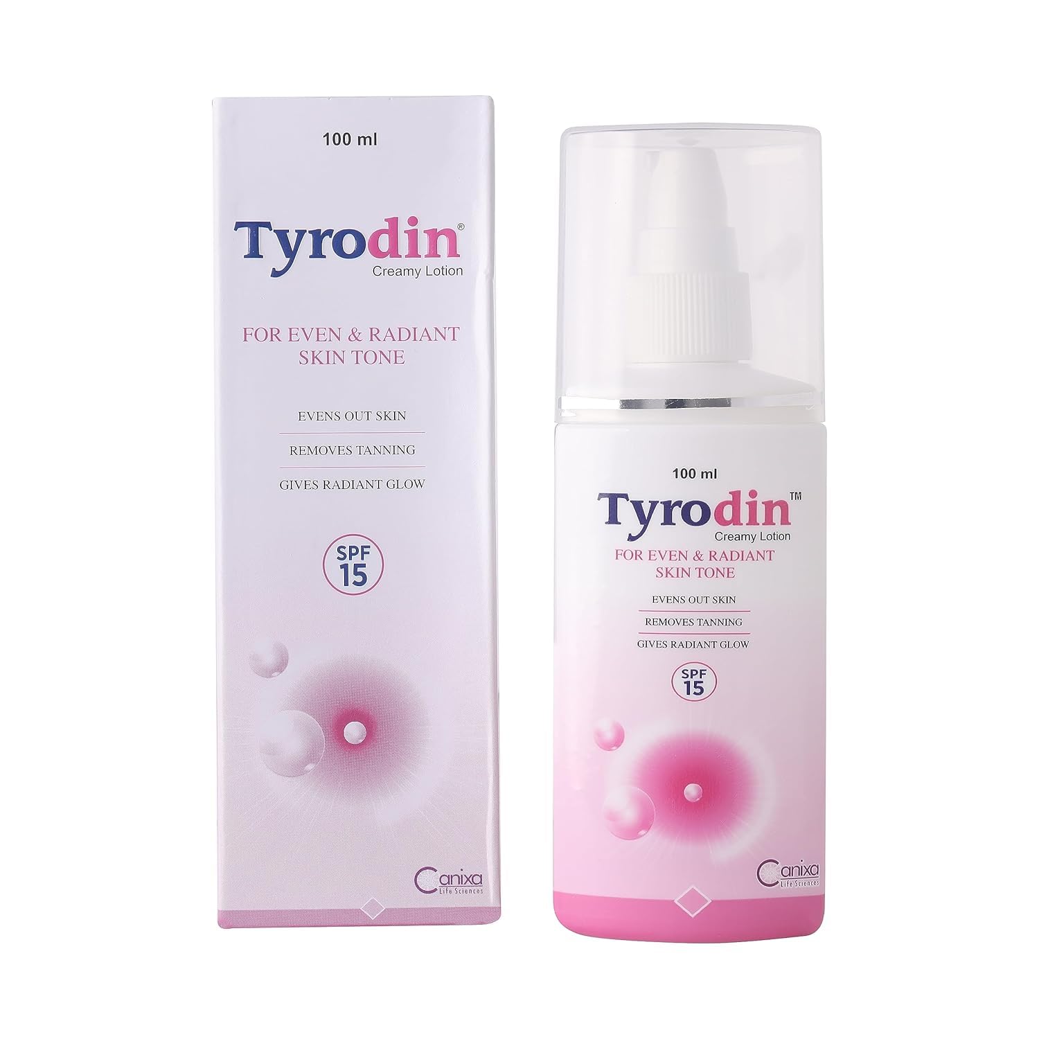 

Tyro din Creamy Lotion SPF 15 for Even and Radiant Skin, 100ml