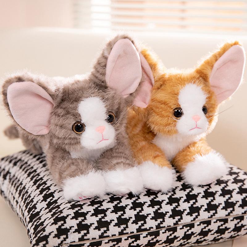 1Pc 53CM Kawaii German Cat Plush Toy Cute Big Eared Cats Doll Stuffed Soft Toy Birthday Gift Decoration Toy