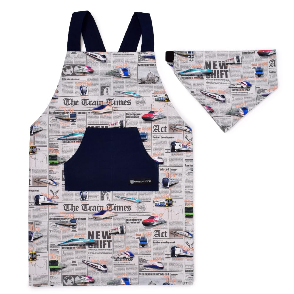 

КРАСОЧНЫЙ КОНФЕТНЫЙ СТИЛЬ Фартук с перекрещенной спинкой Синкансэн и Железнодорожный мир Серый Носимый Треугольный платок Комплект Мальчики Синкансэн и Железнодорожный мир Серый N7910110