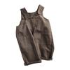 Children's Retro Forest Overalls: Stylish, Versatile Cotton Jumpsuits for Boys and Girls, Perfect for Spring and Autumn.
