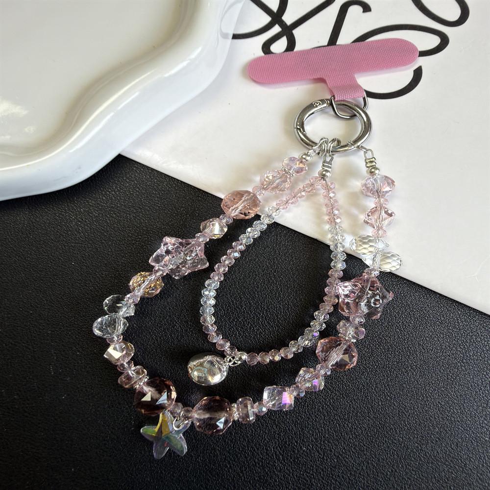 Pvc Starfish Pendant Phone Chain With Double Layer Chain For Women And Men
