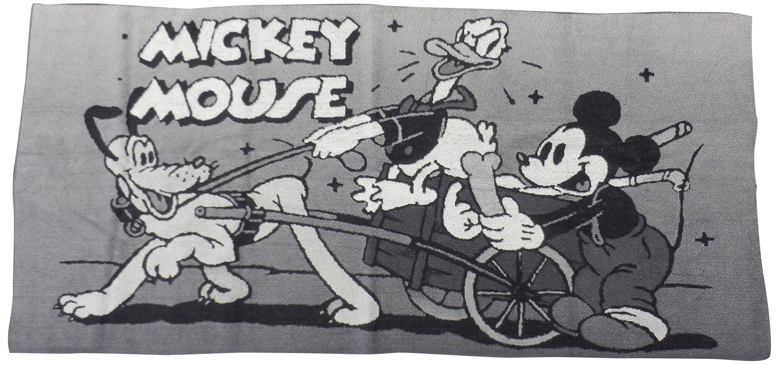 

Marushin Disney Mickey Mouse Bath Approximately 60 x 0644100600 Towel, 120cm, Prize, Five-Color Weave, серый