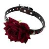 Heavy Industry Red Rose Collar High Sense Choker Cross Necklace Dark Goth Punk Neck Chain Collarbone Chain