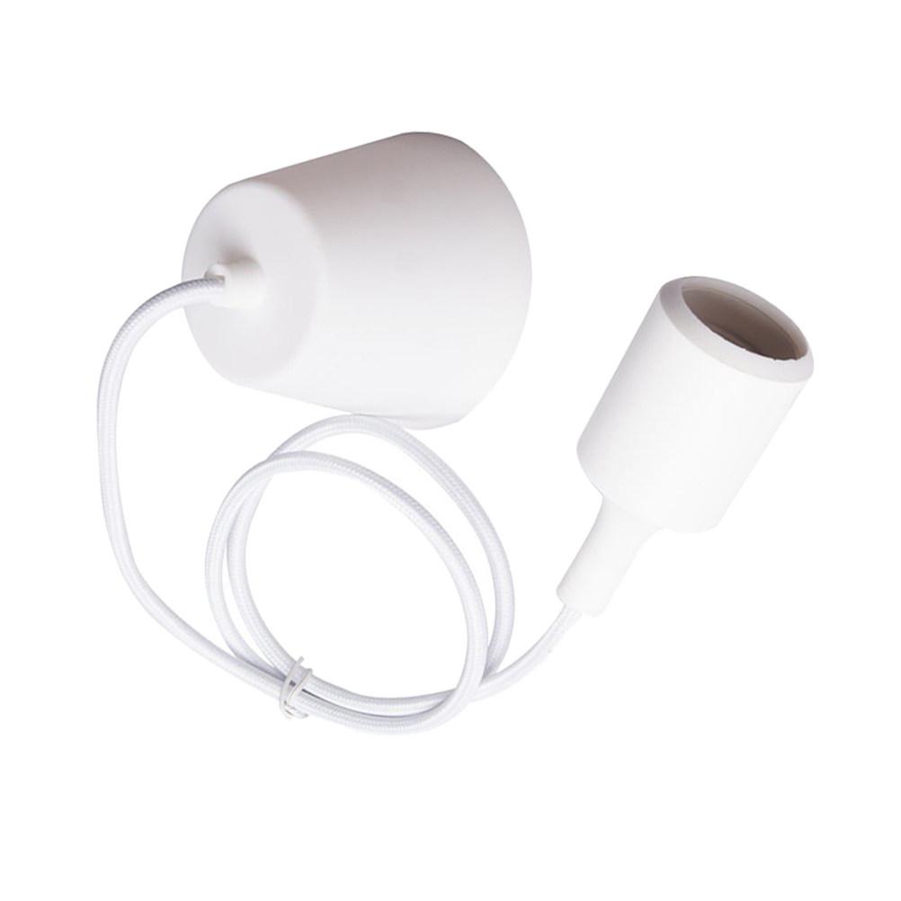 Silicone LED Lamp Holder E27 Base Hanging Light Socket Fireproof Kitchen Dining Living Room Bar Restaurant Adjustable Height