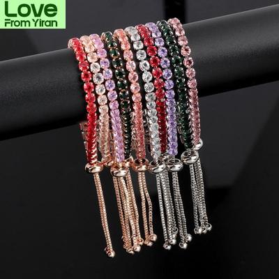 Fashion Cz Cubic Zirconia Tennis Bracelet For Women Gold Color Chain Shiny Charm Bracelets Armbanden Voor Vrouwen Bijou Jewelry