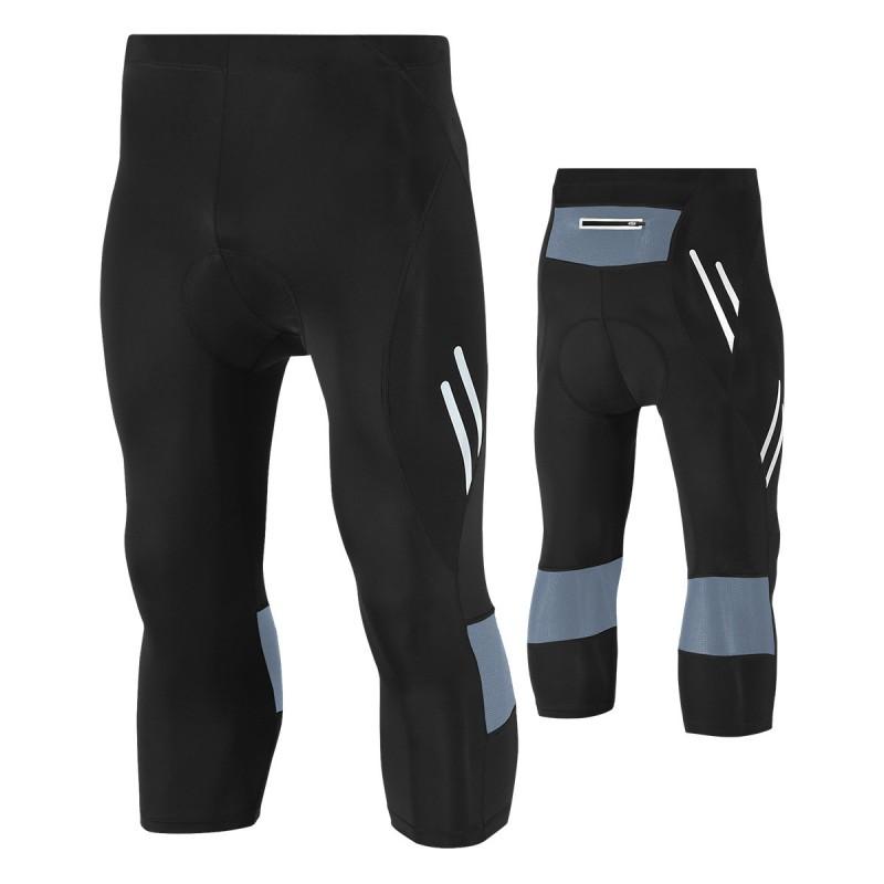 Mens Cycling Shorts With 3D Padded Chamois Quick-Dry Elastic Fabric Road Mountain Bike Riding