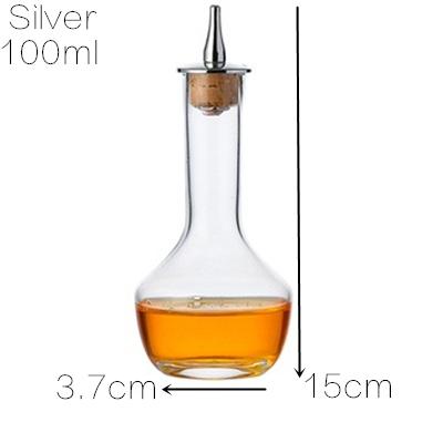 Glas Sprüh Tropfflasche Bitter Schädel Bitterflasche für Bittermedizin Tropfer BITTERFLASCHE 30/60/120ml