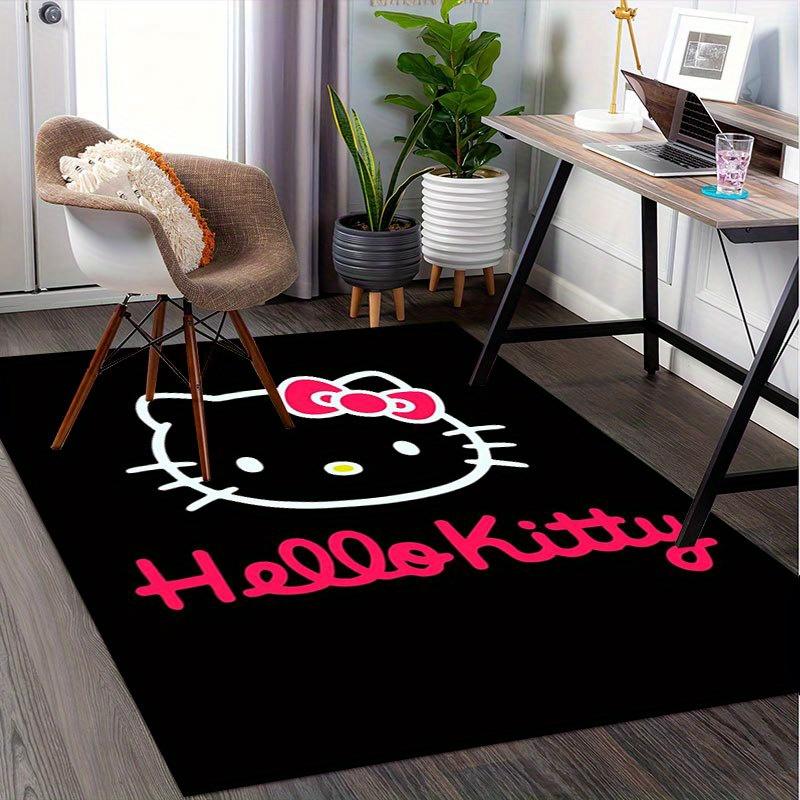 1pc Sanrio Hello Kitty Mermaid Printed Office Carpet Rectangle Rug Under The Table,Perfect Room Decor for Living Room, Bedroom, Kitchen, Non-slip Floo