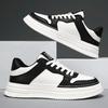 Leather Men Casual Shoes Lightweight Mens Running Shoes Platform White Sneakers Outdoor Breathable Sport Shoes Tennis Shoes