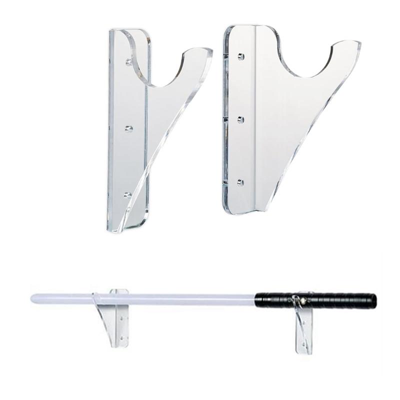 Elegant Acrylic Light Sabers Stand Light Sabers Acrylic Display Rack Vertical Wall Mount Shelf for Swords Collection