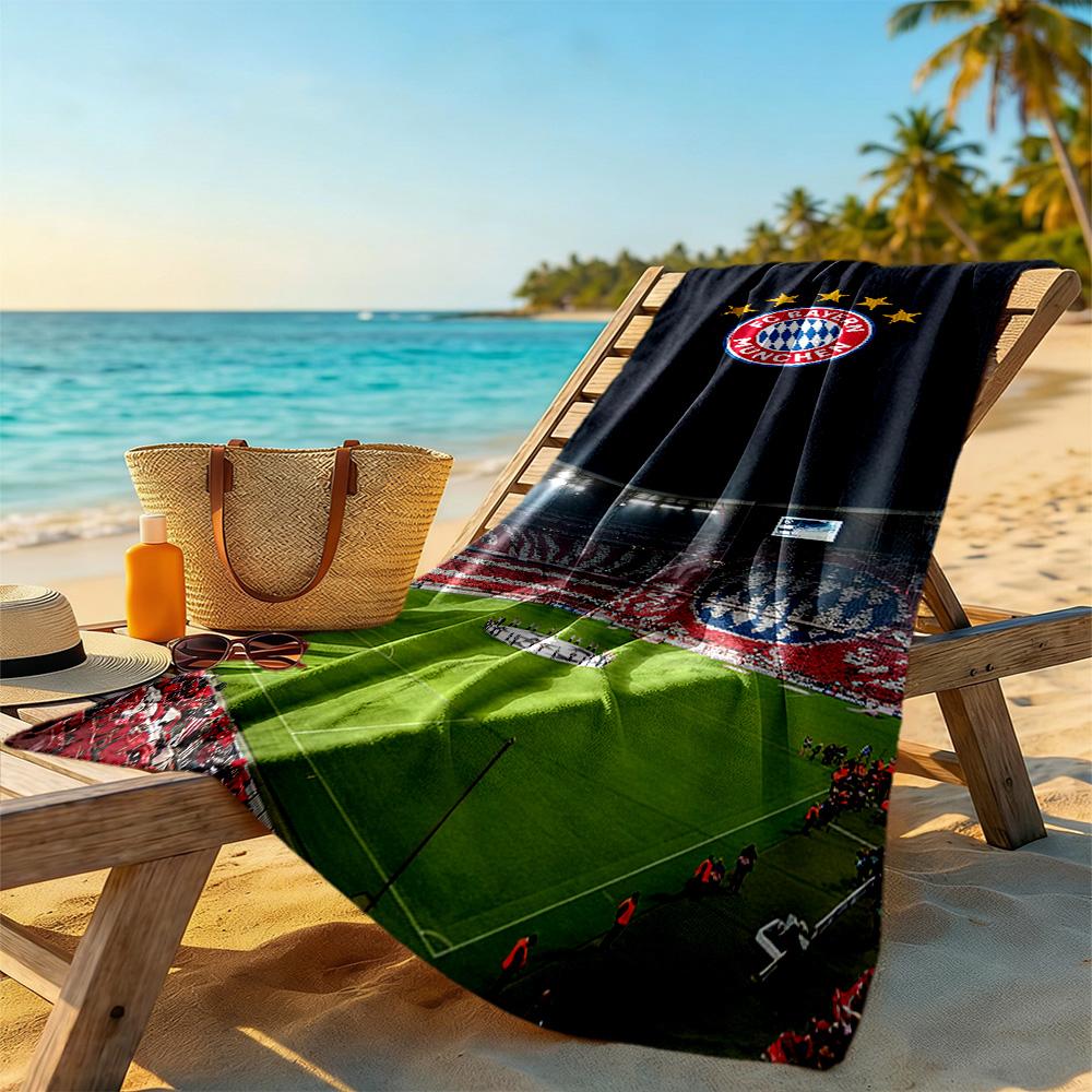 Bayern Munich Beach Towel Super Soft Microfiber Quickdry Fabric Comfortable Lightweight