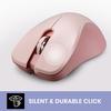 Perixx PERIMICE-621P Wireless Mouse, Silent Click, Wireless (2.4G, Pink)