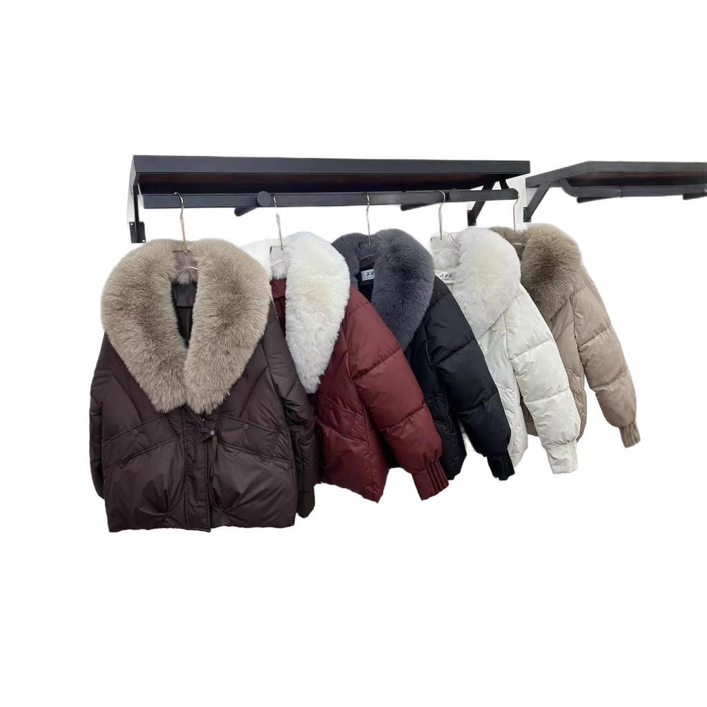 Fashion loose casual cotton clothes women's 2025 winter new fashion warm big fur collar temperament jacket