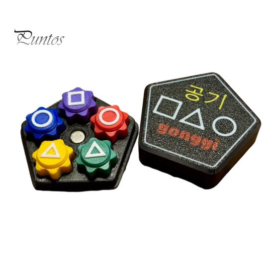 

1 набор корейской традиционной игры по ловле камней с коробкой для тренировки координации рук и глаз, игрушки для детей и взрослых, напечатанные на 3D-принтере, для ловли камней A