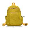 Fashion Large Capacity Backpack Multifunctional Solid Color School Bag Ultra-Light Shoulder Bag Travel