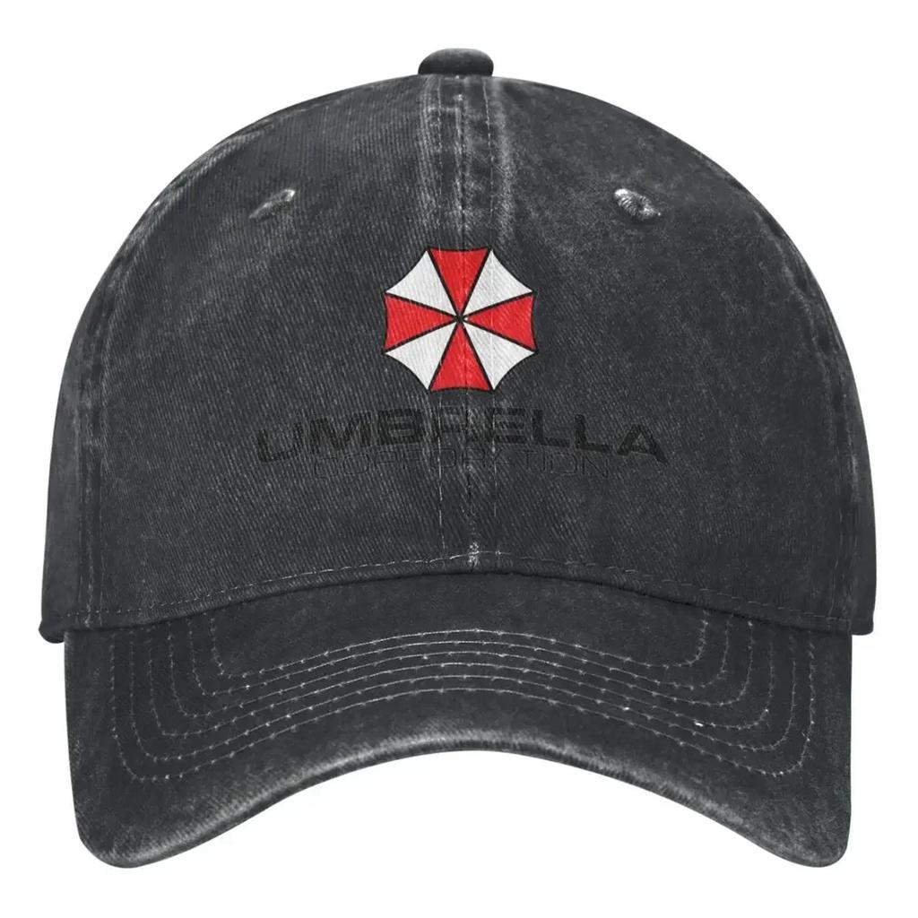 Umbrella Corporation Denim Baseball Cap Residents Evils Game Hiking Trucker Dad Hat Summer Women Unisex Sunscreen Baseball Caps