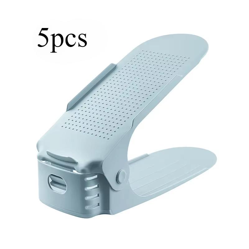 5/10 Stück Verstellbarer Schuhstapler Schuhschlitz-Organizer Schuhschlitz Platzsparer Doppeldecker Schuhregal Halter Für Schrankorganisation