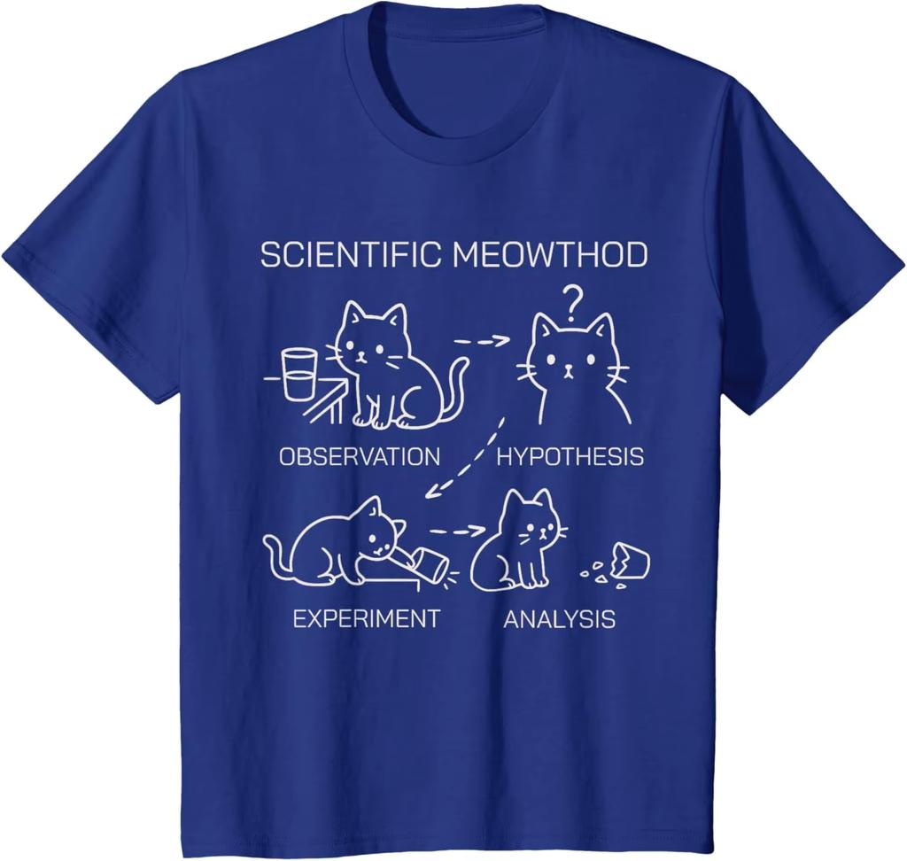 2026 Scientific Meowthod Funny Science Cat Teacher Student Cool TShirt Boy Girl Kid Casual Graphic T Shirts Unisex Fashion Top