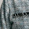 Maxza Glitter Boucle Tweed Blouson Jumper Zc04qj601on