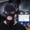 [Trifong] Balaclava, 3-hole, Thin, Navy Blue, Summer, Breathable, UV Protection, Stylish, Lightweight, Open Nose, Airsoft, Breathable, Full Head