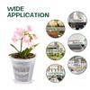 Clear Plastic Pots Saucers Guides Root Growth Internal Air Circulation