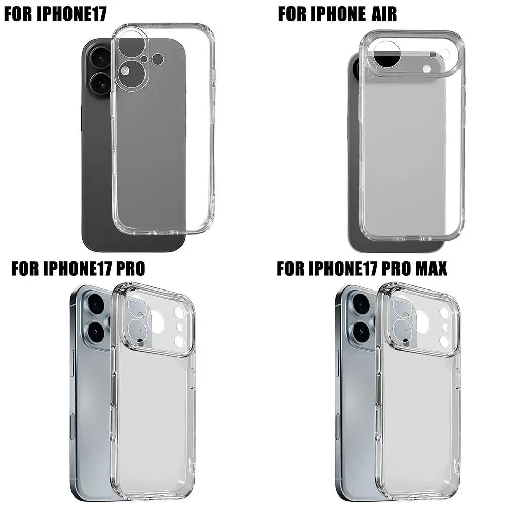 TPU Transparent Phone Case Shockproof Anti-fall Phone Cover Shell Bumper Protector Clear for iPhone 17/Air/17 ProMax