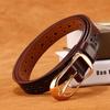 Korean Style Ladies Genuine Leather Belt With Stylish Pin Buckle For Work And Leisure