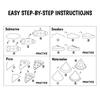 1BOOK children's stick figure cartoon graffiti step by step to learn to draw early education enlightenment fun coloring painting book