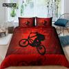 Home Living Luxury 3d Motorcycle Bedding Set Motocross Duvet Cover Pillowcase Kids Bedding Set Queen and King EU/US/AU/UK Size