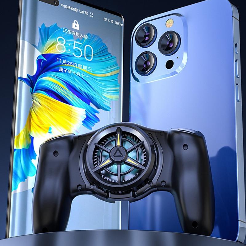 Mobile Phone Cooling Gamepad Semiconductor Cooler For Iphone Android Game Controller Accessories Type-C Low Noise Phone Handle