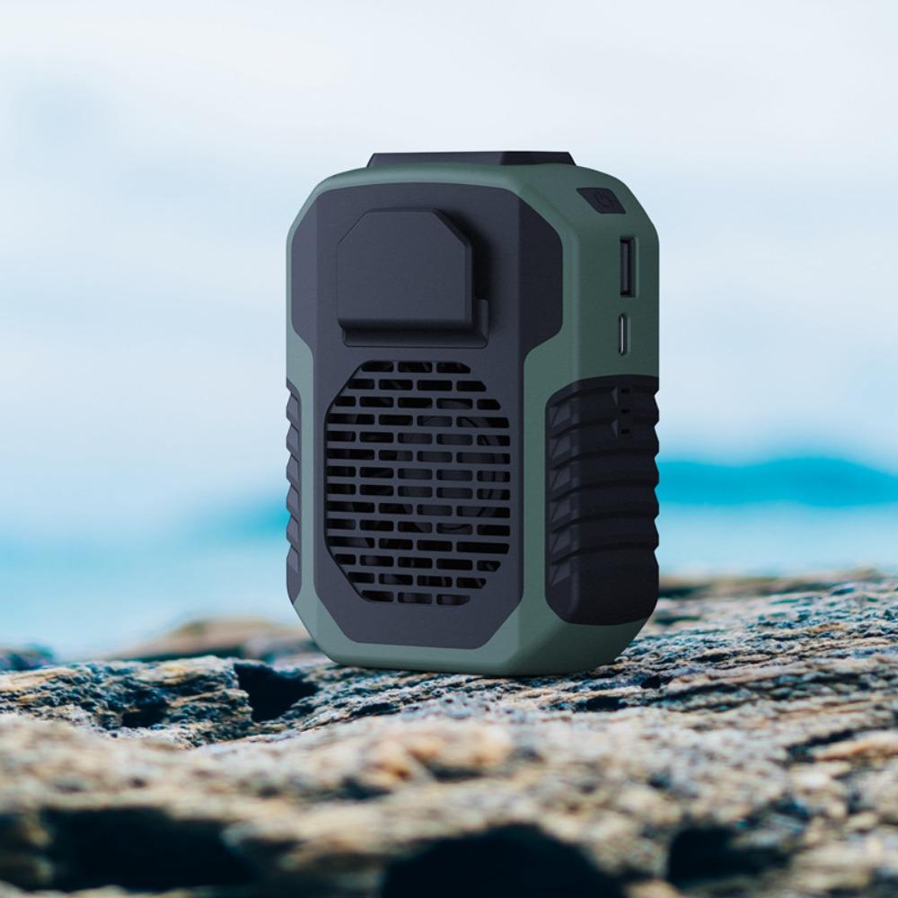 Wearable Cooling Fan With Night 8000mAh Air Circulator Durable Waist Fan  Camping Outdoor Travel