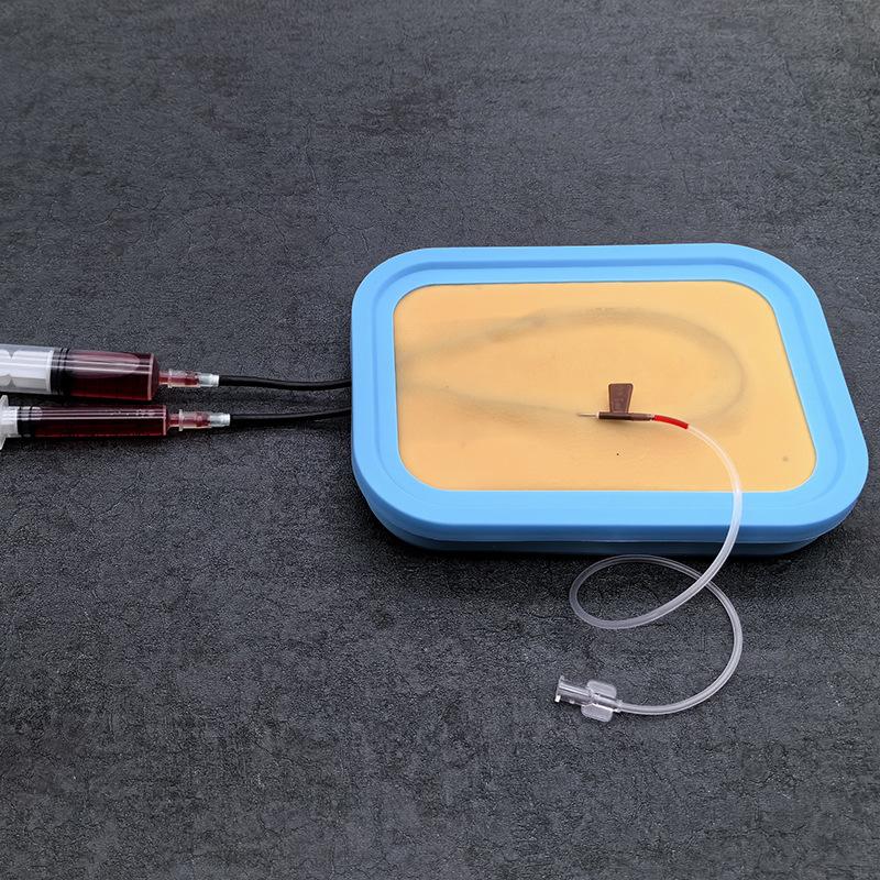 1 Set Training Injecții Asistente Model Intravenos Transfuzie Venopuncție IV Cu Pachet de Returnare Sânge Tampoane Piele Rănită Sutură