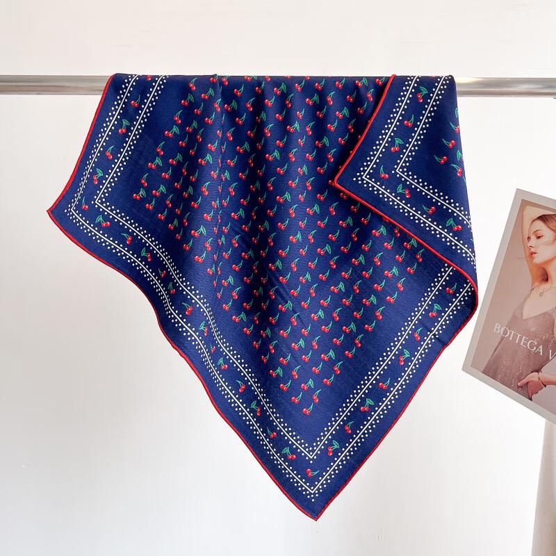 Mi Ling Classic Retro Silk Scarf 65x65cm