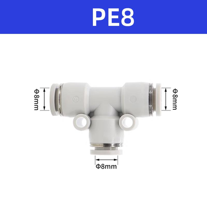 AirTAC Pneumatic Quick-Fit Tube Connectors: Y-Type & T-Type, APY/APE Sizes 4-16