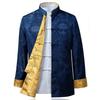 Traditional Chinese Tang Clothing Outer Jacket For Men With Doublesided Wear And Pocket Decor Perfect For Autumn