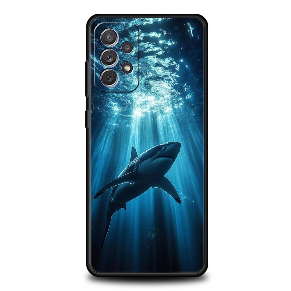 Shark Phone Case for Samsung A57 A37 A51 A71 A21S A17 A11 A15 A25 A41 A23 A33 A53 A73 A07 A05S A13 A35 A55 5G Cover