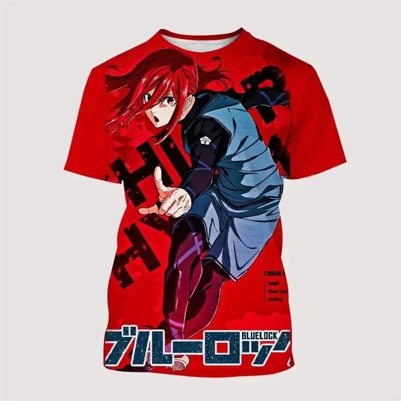 Anime Blue Lock 3D Printed Men/Women Children T Shirt Fashion Harajuku Style Football T-shirt  Short Sleeve Tops