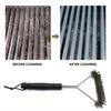 Barbecue Cleaner Long Handle Y-shaped Curling Brush Suitable for Outdoor Barbecue Stainless Steel Brush Non Stick Cleaning Brush