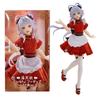 21CM Anime Vsinger Luo Tianyi Coreful Figure Maid Ver Red Cheongsam Maid Outfit Anime Model Toy Gift Collection Action Figure