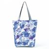 High Capacity Shoulder Bag Shopping Bags Bright Colors Floral Print Handbag Casual Travel Multi Functional Beach Bag Commuting Tote Bag