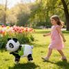 Cartoon Animals Stand Walking Balloon With Wheel Dinosaur Foil Balloons For Kids Birthday Party Decoration B1D5